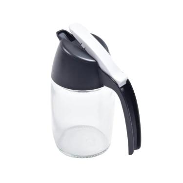 Meleira em vidro com ala bico dosador Kenya 250ml 15cm preta
