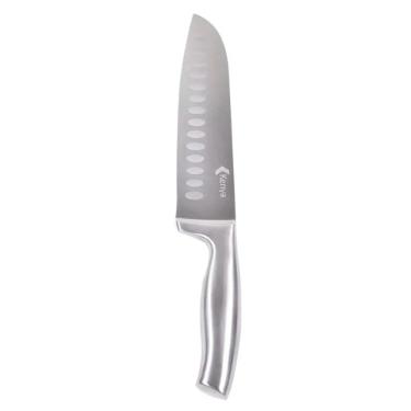Faca Santoku Ao Inox 24cm Kenya Prata