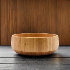 Saladeira em bambu com acabamento natural Kenya 18x6,5cm