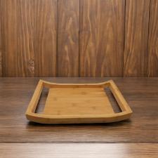 Bandeja com ala em bambu com toque rstico Kenya 35x24,5x5cm
