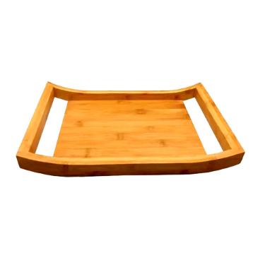 Bandeja com ala em bambu com toque rstico Kenya 45x35x5cm