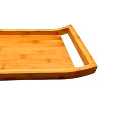 Bandeja com ala em bambu com toque rstico Kenya 45x35x5cm