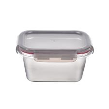 Pote Retangular em Ao Inox 1 Litro Kenya