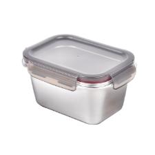 Pote Retangular em Ao Inox 1 Litro Kenya