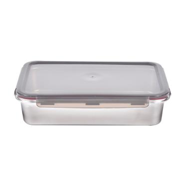 Pote Retangular em Ao Inox 5 Litros Kenya