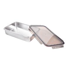 Pote Retangular em Ao Inox 5 Litros Kenya