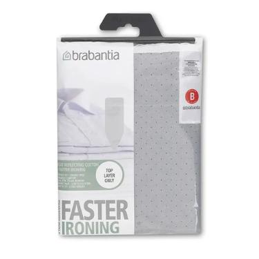 Capa para tbua de passar B em algodo Brabantia 124x38cm metalizado