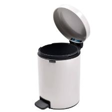 Lixeira em ao inox Brabantia New Icon 12 litros branca