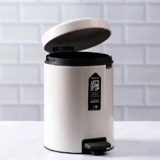 Lixeira em ao inox Brabantia New Icon 12 litros branca