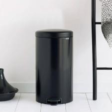 Lixeira em ao inox Brabantia New Icon 12 litros preta
