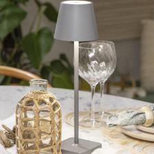 Luminria de mesa ttil regulvel Copa&Cia Ross 37,5cm cinza