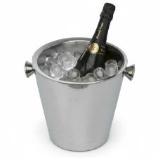Balde para champanhe Fracalanza Freddo 3,8 Litros: Ao inox com parede dupla para gelo por horas