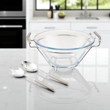 Jogo para salada com talheres Fracalanza Chambord 3,7 litros: Elegncia e praticidade para sua mesa