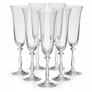 Jogo de Taas para Champanhe Bohemia Angela 190ml: Elevando Seus Brindes a uma Experincia Inesquecvel de Cristal