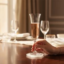 Jogo de Taas para Champanhe Bohemia Angela 190ml: Elevando Seus Brindes a uma Experincia Inesquecvel de Cristal