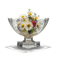 Centro de mesa em cristal com p L'Hermitage Noble 20,8x18,5cm: Brilho e elegncia para sua decorao