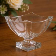 Centro de mesa em cristal com p L'Hermitage Noble 20,8x18,5cm: Brilho e elegncia para sua decorao