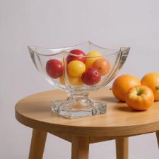 Centro de mesa em cristal com p L'Hermitage Noble 20,8x18,5cm: Brilho e elegncia para sua decorao