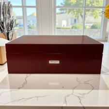 Faqueiro Fracalanza Croise 101 Peas Ao Inox Com Estojo Madeira para 12 Pessoas Mesa Fina