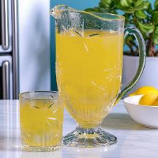 Jogo de copos baixos em cristal Wolff Palm Tree 6 copos 340ml para �gua, drinks e sucos