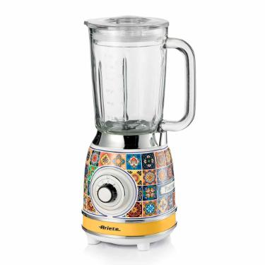 Liquidificador Ariete Positano 1000W 1,5L com copo de vidro 220V, design retr italiano luxo