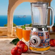 Liquidificador Ariete Positano 1000W 1,5L com copo de vidro 220V, design retr italiano luxo