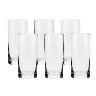 Jogo de 6 Copos de Cristal �gua Oxford Flat Classic 300ml