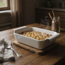 Travessa Refratria Porcelana Oxford Fall Retangular 1,1 L: Lasanha