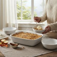 Travessa Refratria Porcelana Oxford Bake Retangular 1,5 L: Mdia