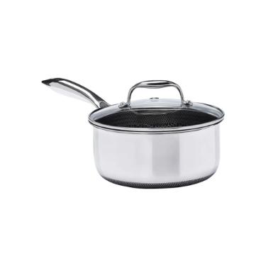 Panela em Aço Inox 18cm com Tampa Oxford CookingPro Hive Panela em Aço Inox 18cm com Tampa Oxford CookingPro Hive