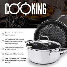 Frigideira em Ao Inox 20cm Oxford CookingPro Hive