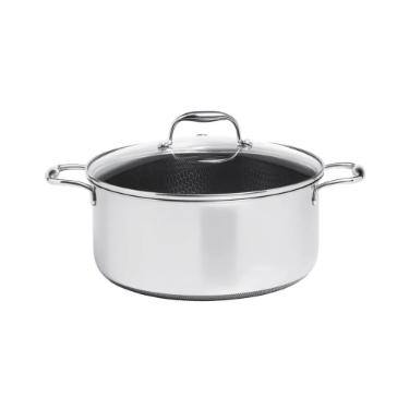 Caarola em Ao Inox 28cm com Tampa Oxford CookingPro Hive