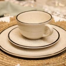 Jogo de Jantar e Chá Oxford Unni Brisa 30 peças: Design moderno e cor suave Jogo de Jantar e Chá Oxford Unni Brisa 30 peças: Design moderno e cor suave