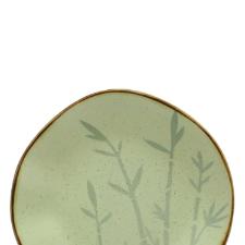 Jogo de 6 Pratos Fundos Oxford Ryo Bambu Marrom e Verde 22,5cm Porcelana Jogo de 6 Pratos Fundos Oxford Ryo Bambu Marrom e Verde 22,5cm Porcelana