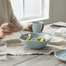 Tigela Porcelana Oxford Ryo Blue Bay 500 Ml: Orgnica Artesanal