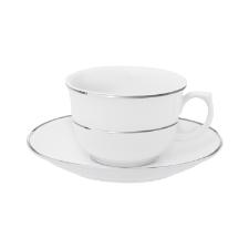 Jogo de Jantar Chá 30 Peças Porcelana Oxford Flamingo Diamond: Prata Jogo de Jantar Chá 30 Peças Porcelana Oxford Flamingo Diamond: Prata