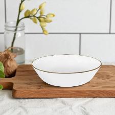 Saladeira em porcelana com friso ouro Oxford Sofia 26cm: Elegncia e brilho para servir