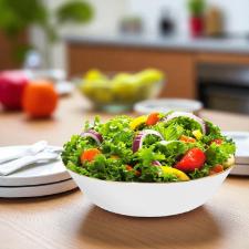 Saladeira em porcelana com friso ouro Oxford Sofia 26cm: Elegncia e brilho para servir