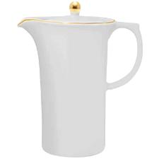Bule Oxford Sofia em porcelana com friso ouro 1,2 Litro: Elegncia e charme para servir