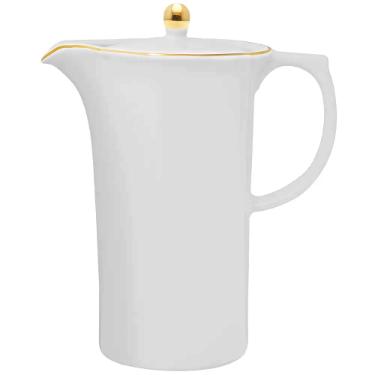 Bule Oxford Sofia em porcelana com friso ouro 1,2 Litro: Elegncia e charme para servir