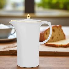Bule Oxford Sofia em porcelana com friso ouro 1,2 Litro: Elegncia e charme para servir