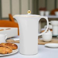 Bule Oxford Sofia em porcelana com friso ouro 1,2 Litro: Elegncia e charme para servir