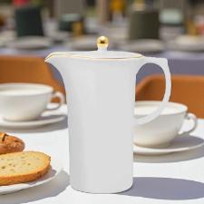Bule Oxford Sofia em porcelana com friso ouro 1,2 Litro: Elegncia e charme para servir