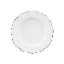 Jogo de Jantar Ch Caf 42 Ps Porcelana Oxford Soleil Victria Ouro