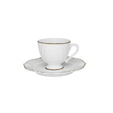Jogo de Jantar Ch Caf 42 Ps Porcelana Oxford Soleil Victria Ouro