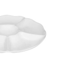Petisqueira de Porcelana Oxford Branca 28cm
