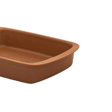 Travessa Refratria Oxford Tango Marrom 28x18x5,5cm 1,4L