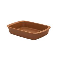 Travessa Refratria Oxford Tango Marrom 34x21x6,5cm 2L