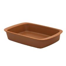 Travessa Refratria Oxford Tango Marrom 40x24x7cm 3,25L