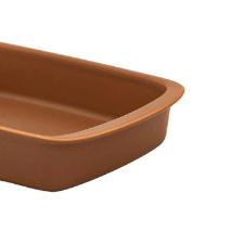 Travessa Refratria Oxford Tango Marrom 40x24x7cm 3,25L